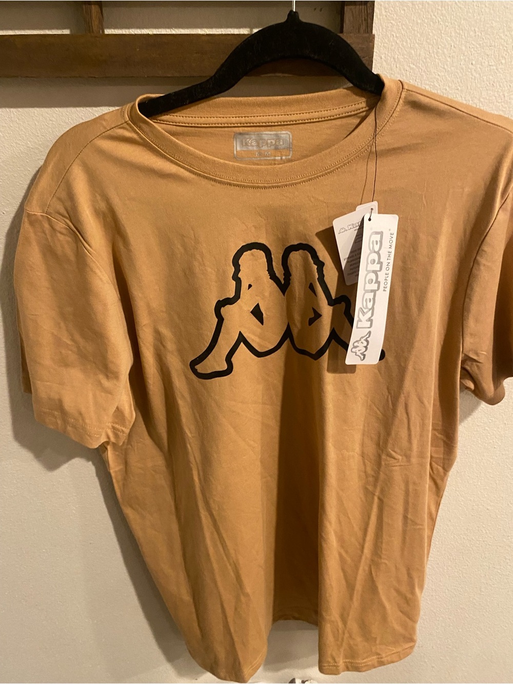 NWT Kappa Men's Logo Tee in Tan Size Medium